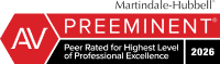 Martindale-Hubbell AV Preeminent &mdash; Peer Rated for Highest Level of Professional Excellence 2026