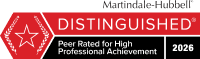Martindale-Hubbell Distinguished &mdash; Peer Rated for High Professional Achievement 2026