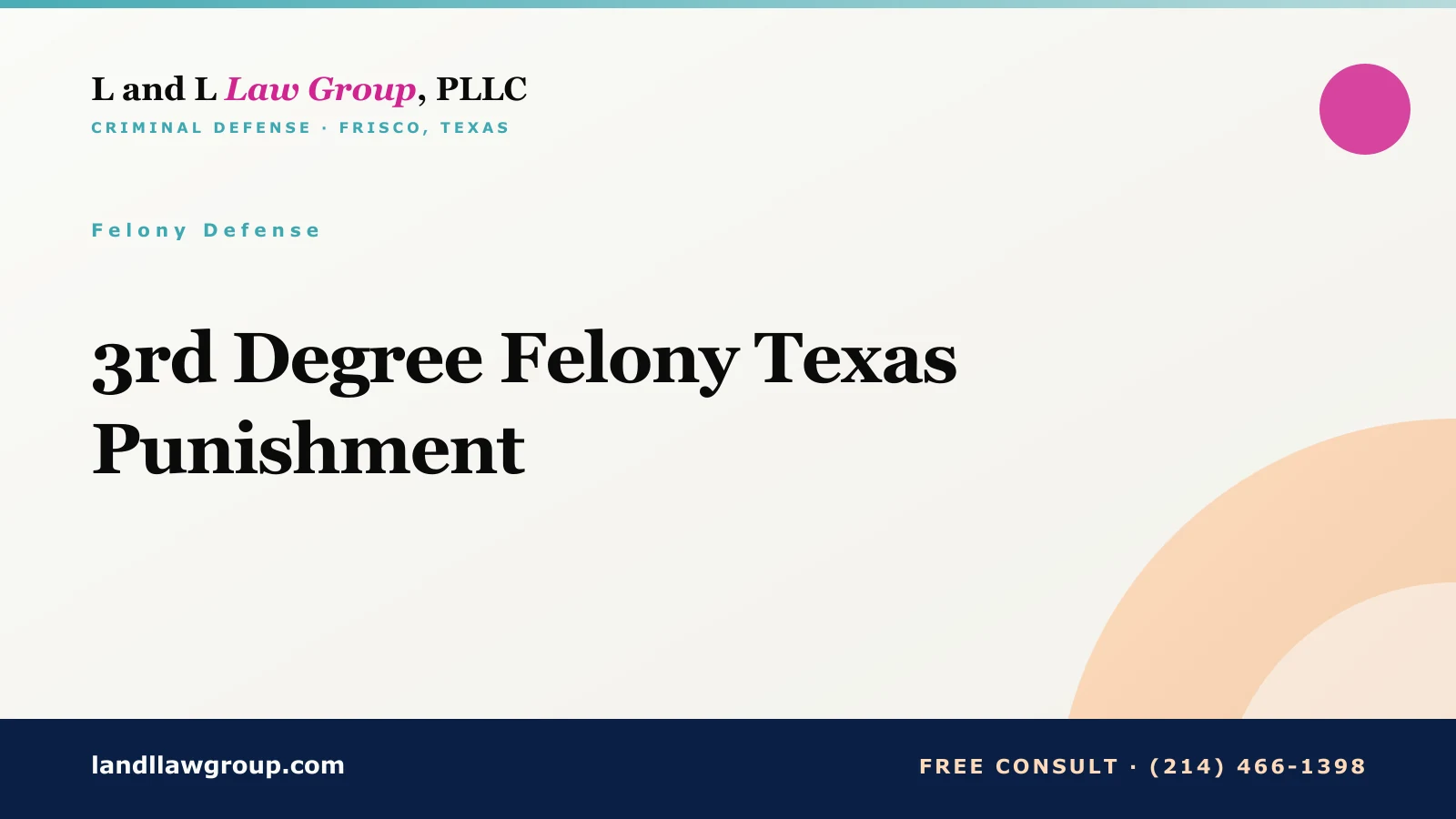 3rd Degree Felony Texas Punishment