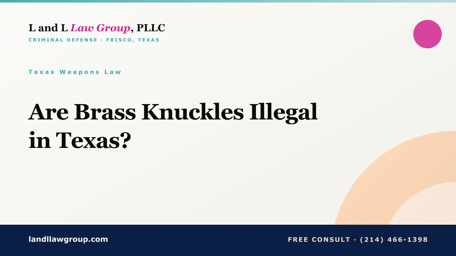 Are Brass Knuckles Illegal in Texas?