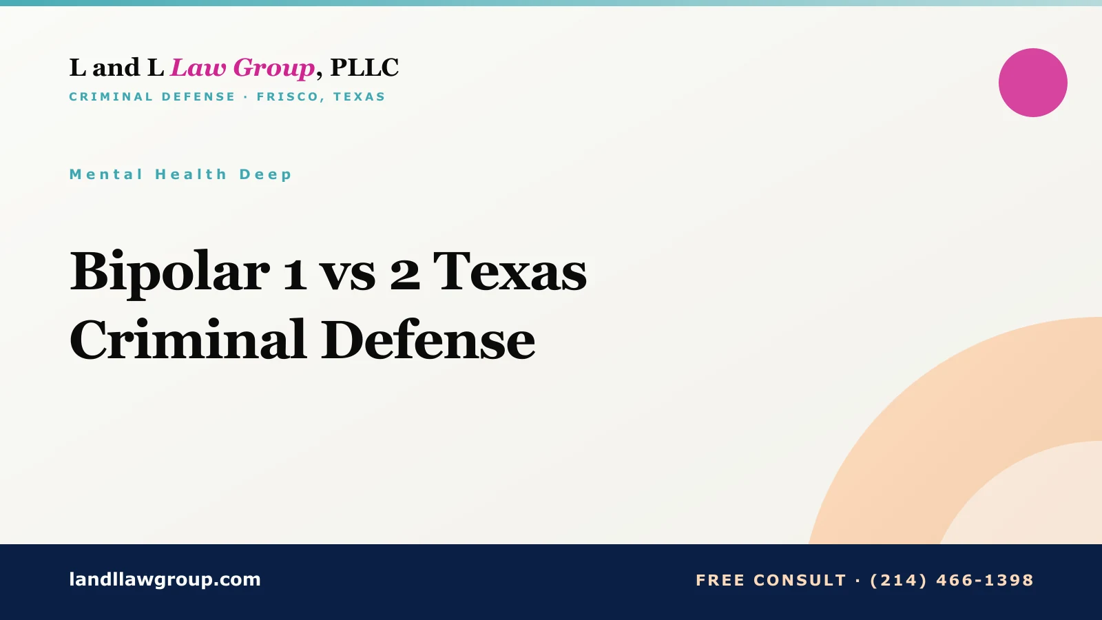Bipolar 1 vs 2 Texas Criminal Defense
