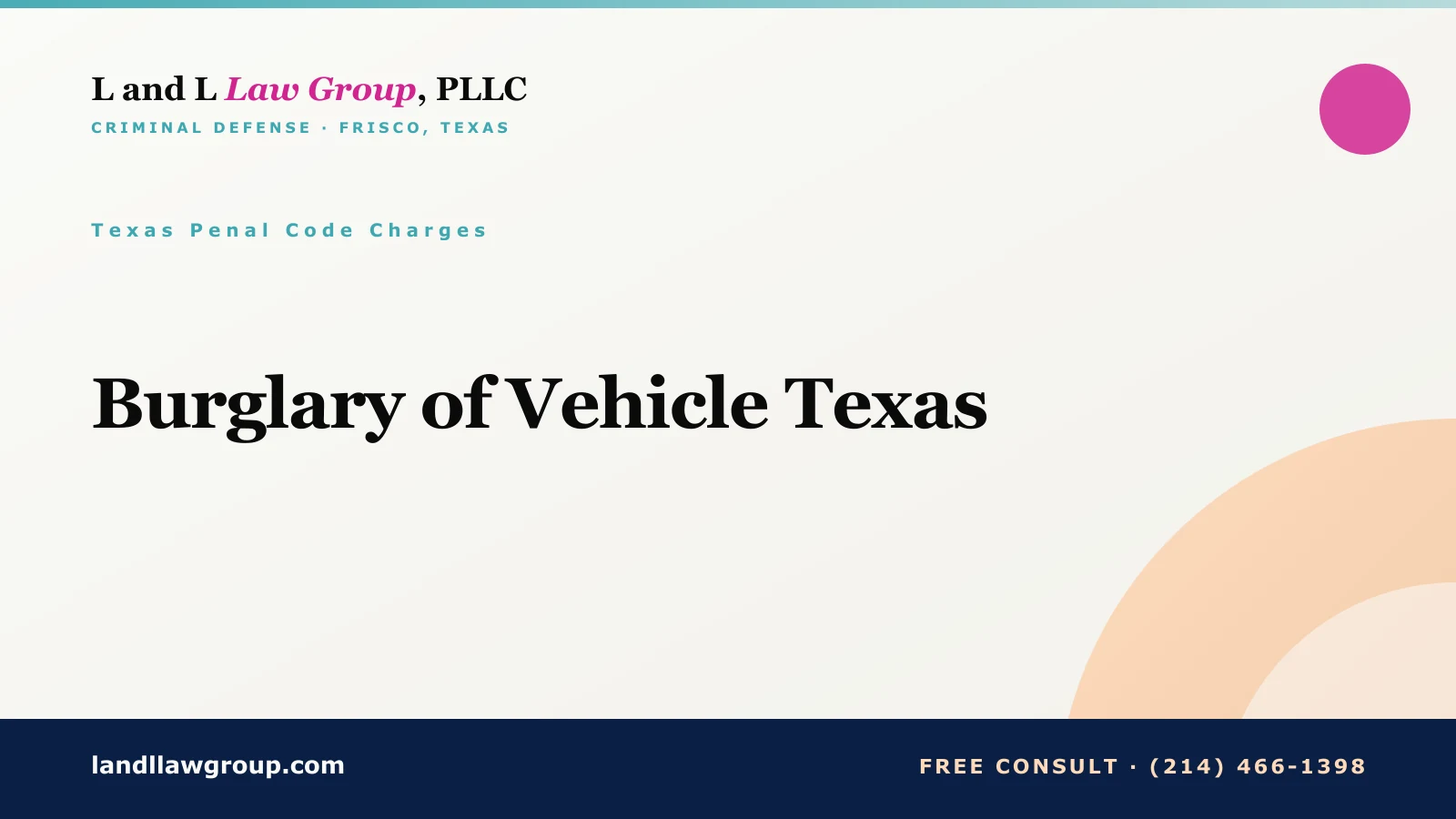 Burglary of Vehicle Texas
