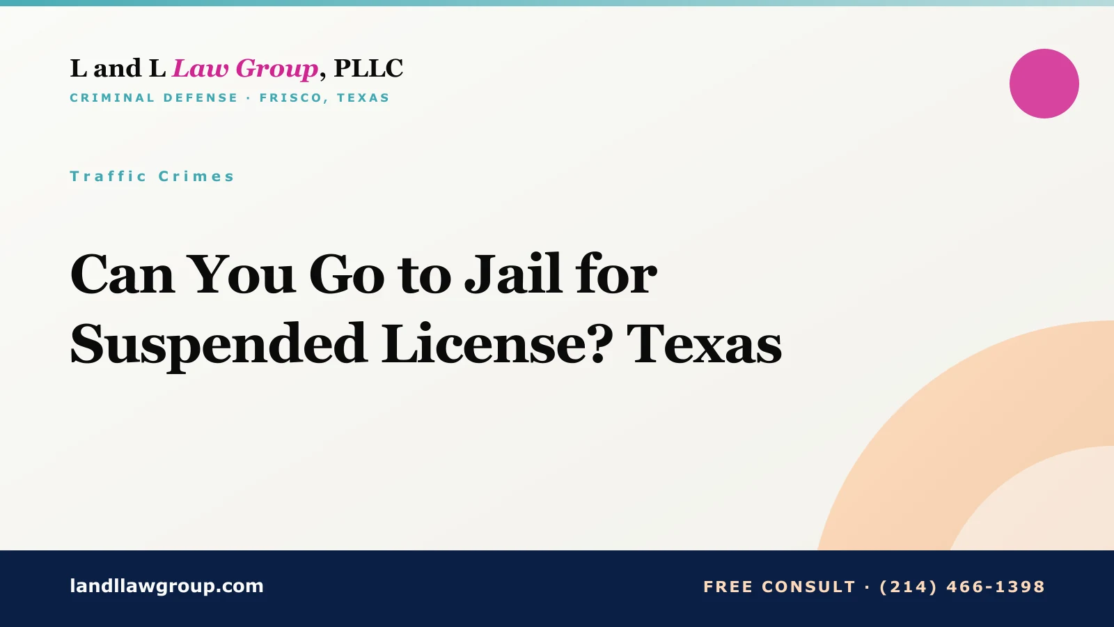 Can You Go to Jail for Suspended License? Texas