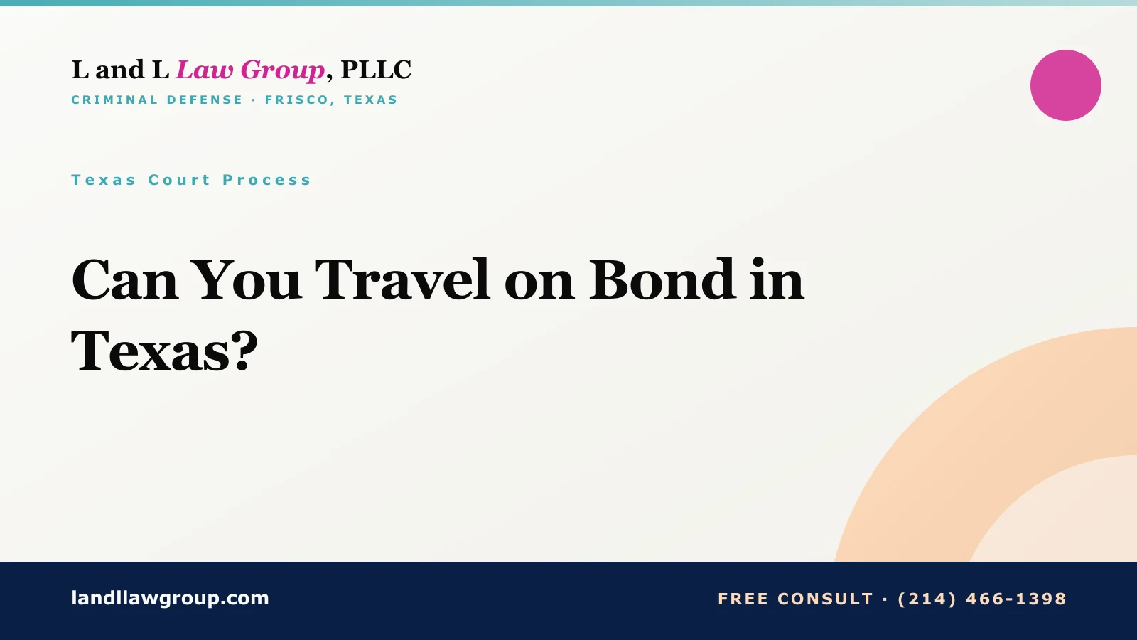 Can You Travel on Bond in Texas?
