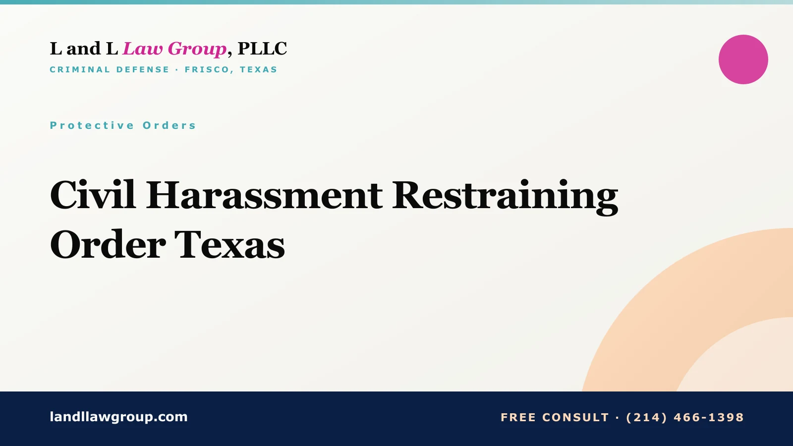 Civil Harassment Restraining Order Texas