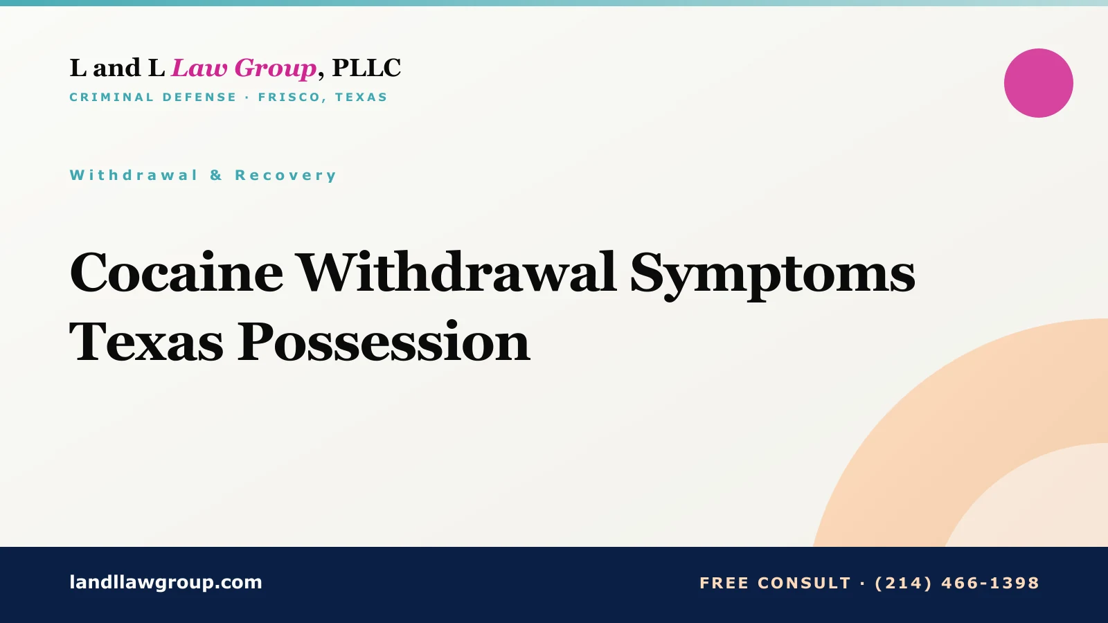 Cocaine Withdrawal Symptoms Texas Possession