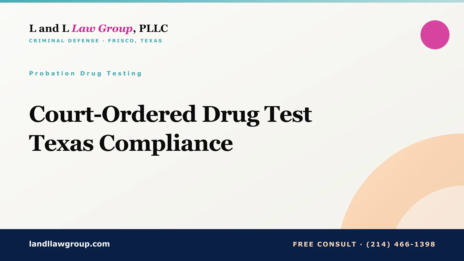 Court-Ordered Drug Test Texas Compliance