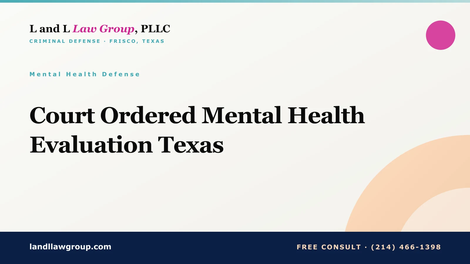 Court Ordered Mental Health Evaluation Texas