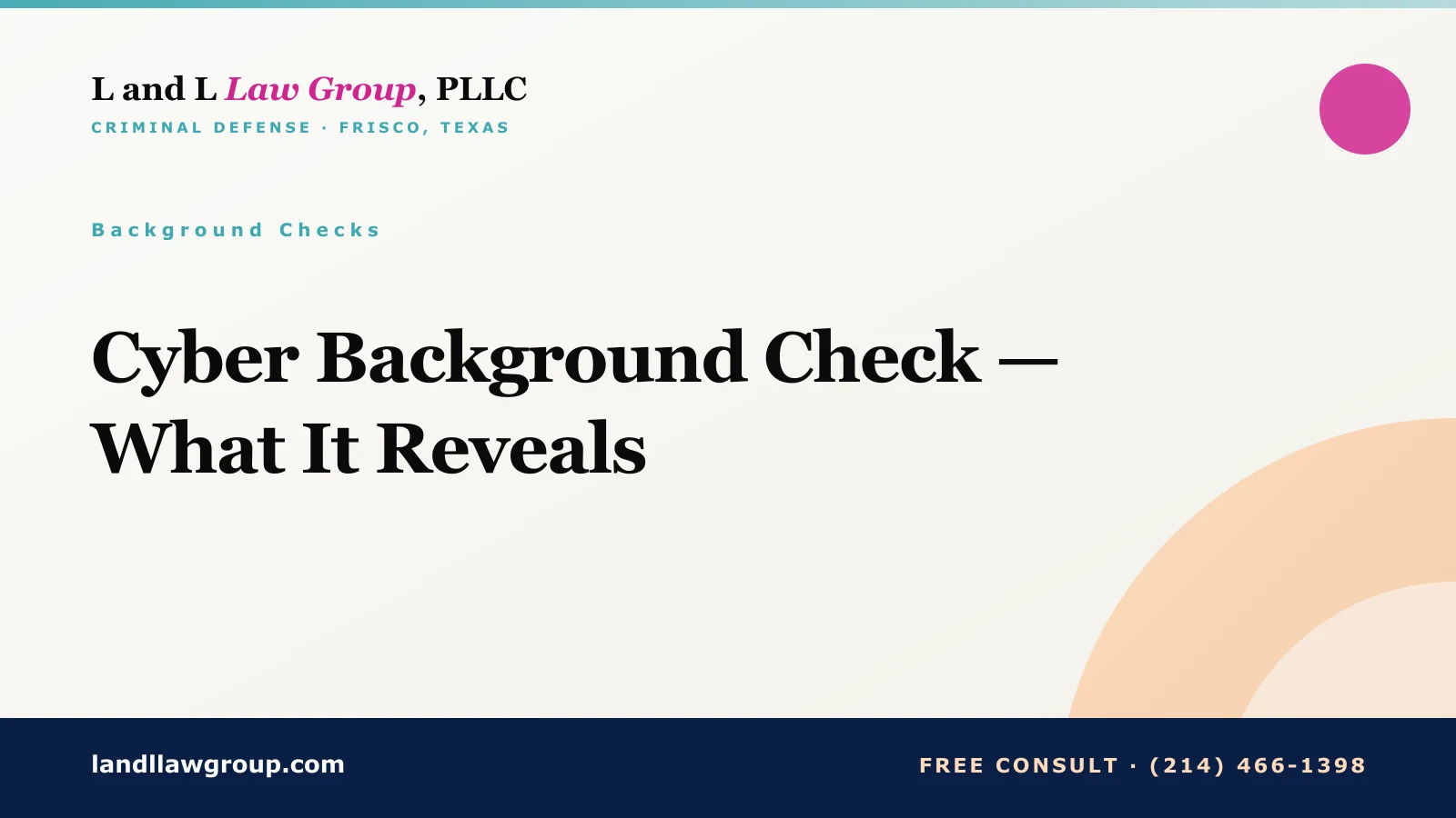 Cyber Background Check — What It Reveals