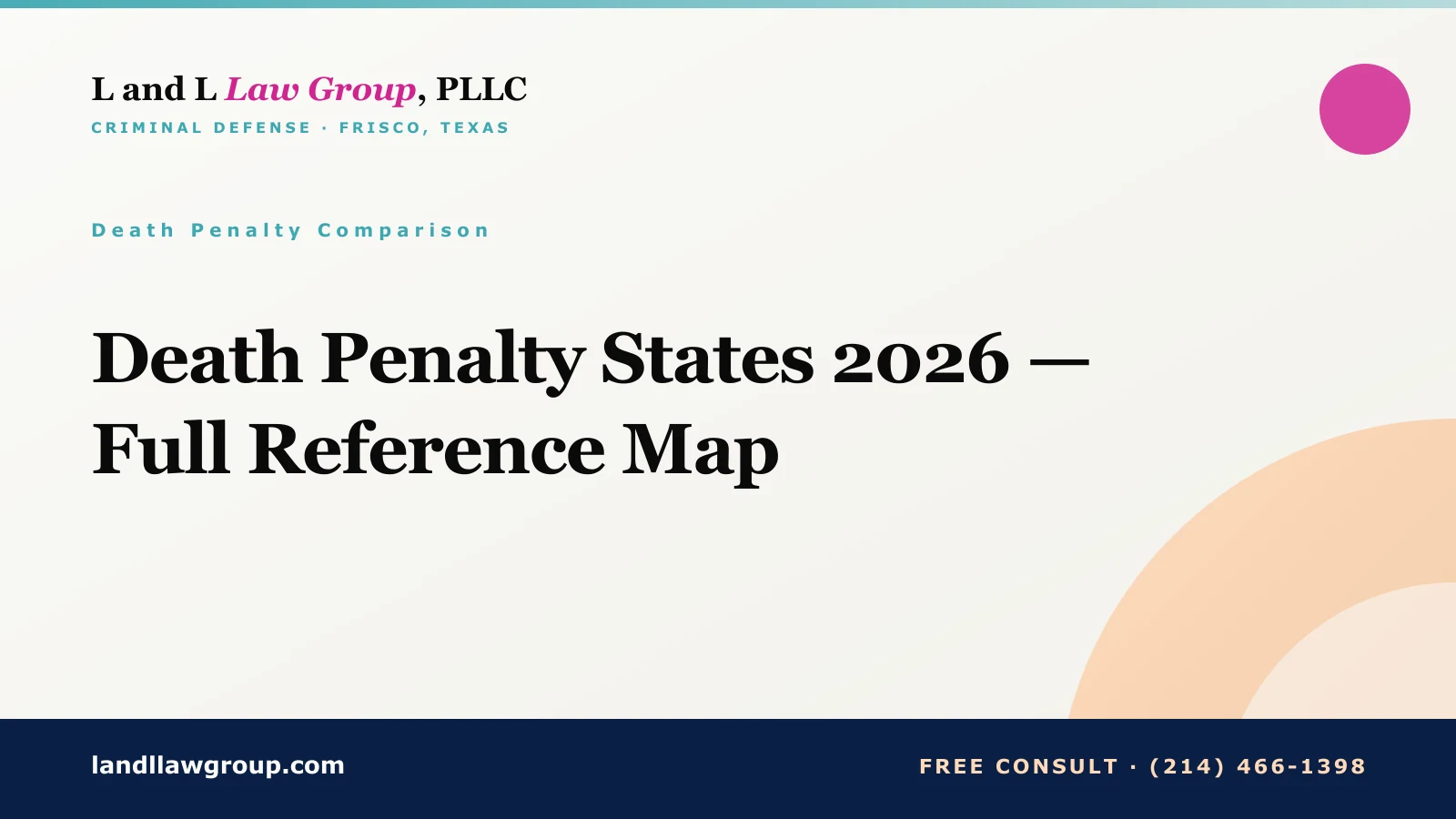 Death Penalty States 2026 — Full Reference Map
