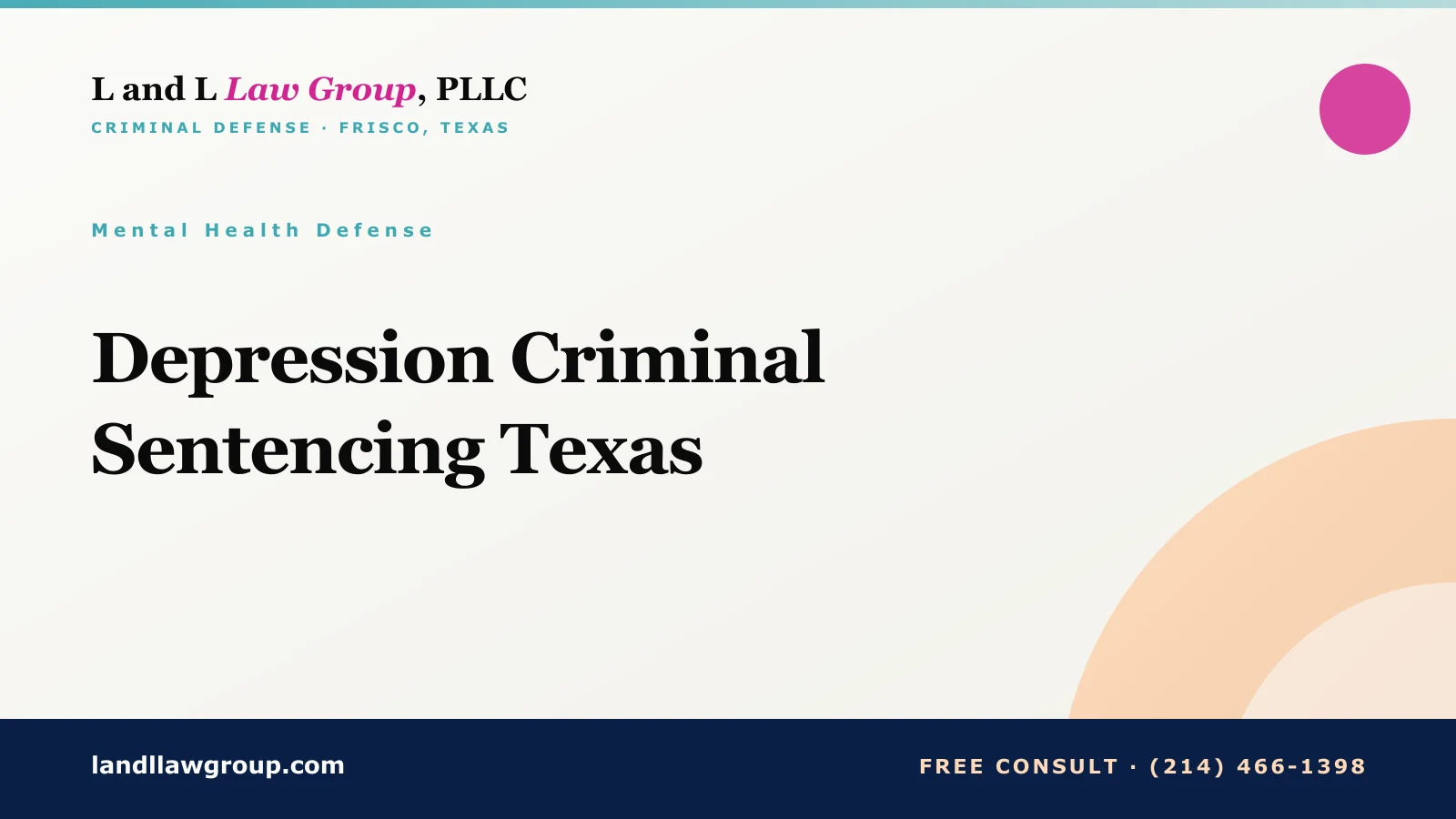 Depression Criminal Sentencing Texas