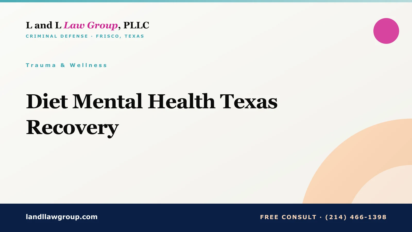 Diet Mental Health Texas Recovery
