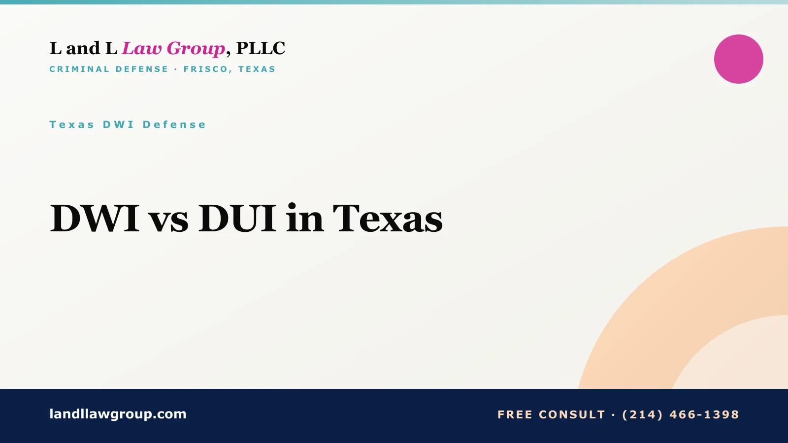 DWI vs DUI in Texas