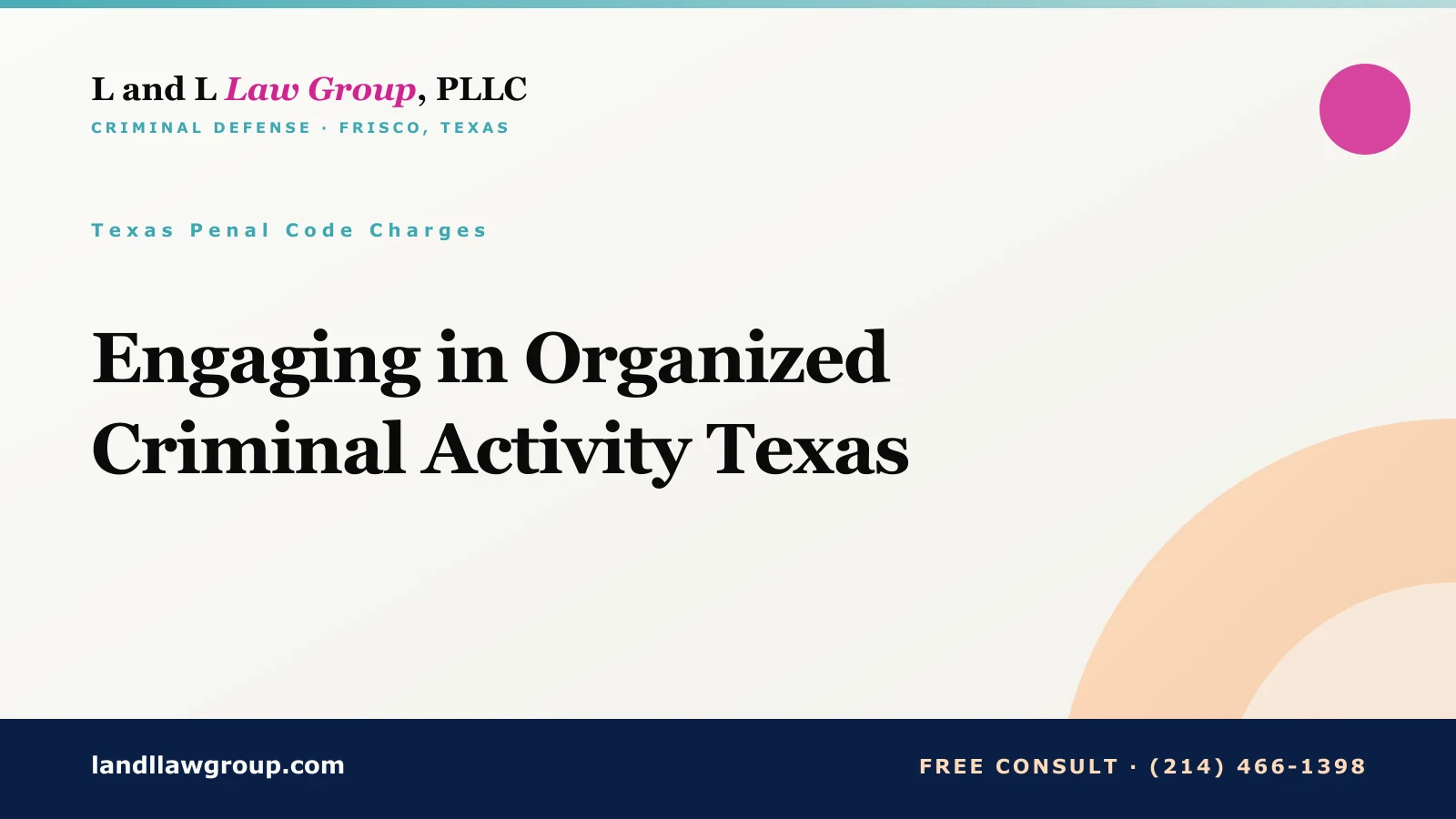 Engaging in Organized Criminal Activity Texas