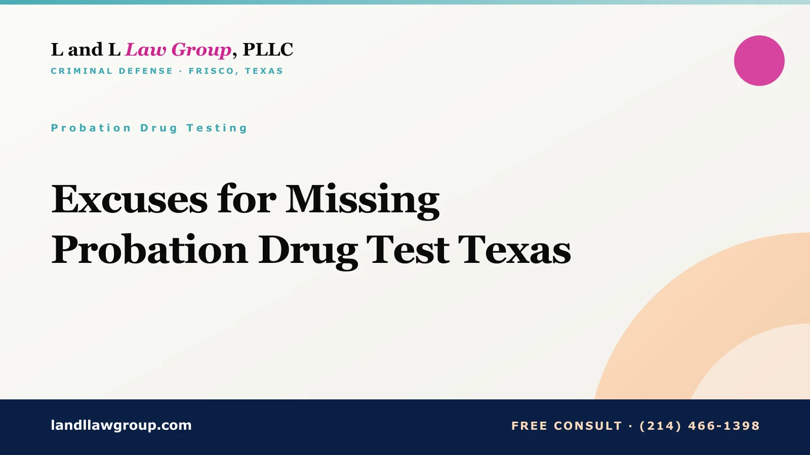 Excuses for Missing Probation Drug Test Texas