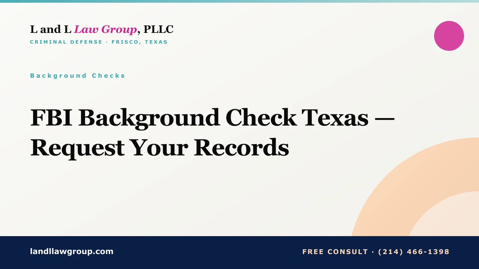 FBI Background Check Texas — Request Your Records