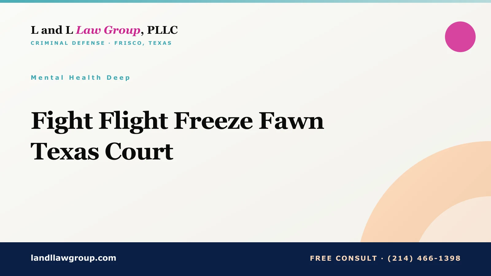 Fight Flight Freeze Fawn Texas Court