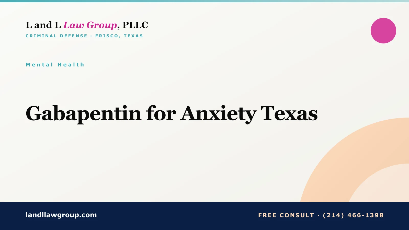 Gabapentin for Anxiety Texas