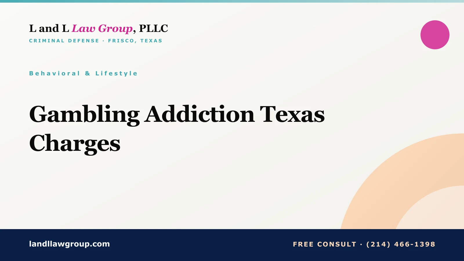Gambling Addiction Texas Charges