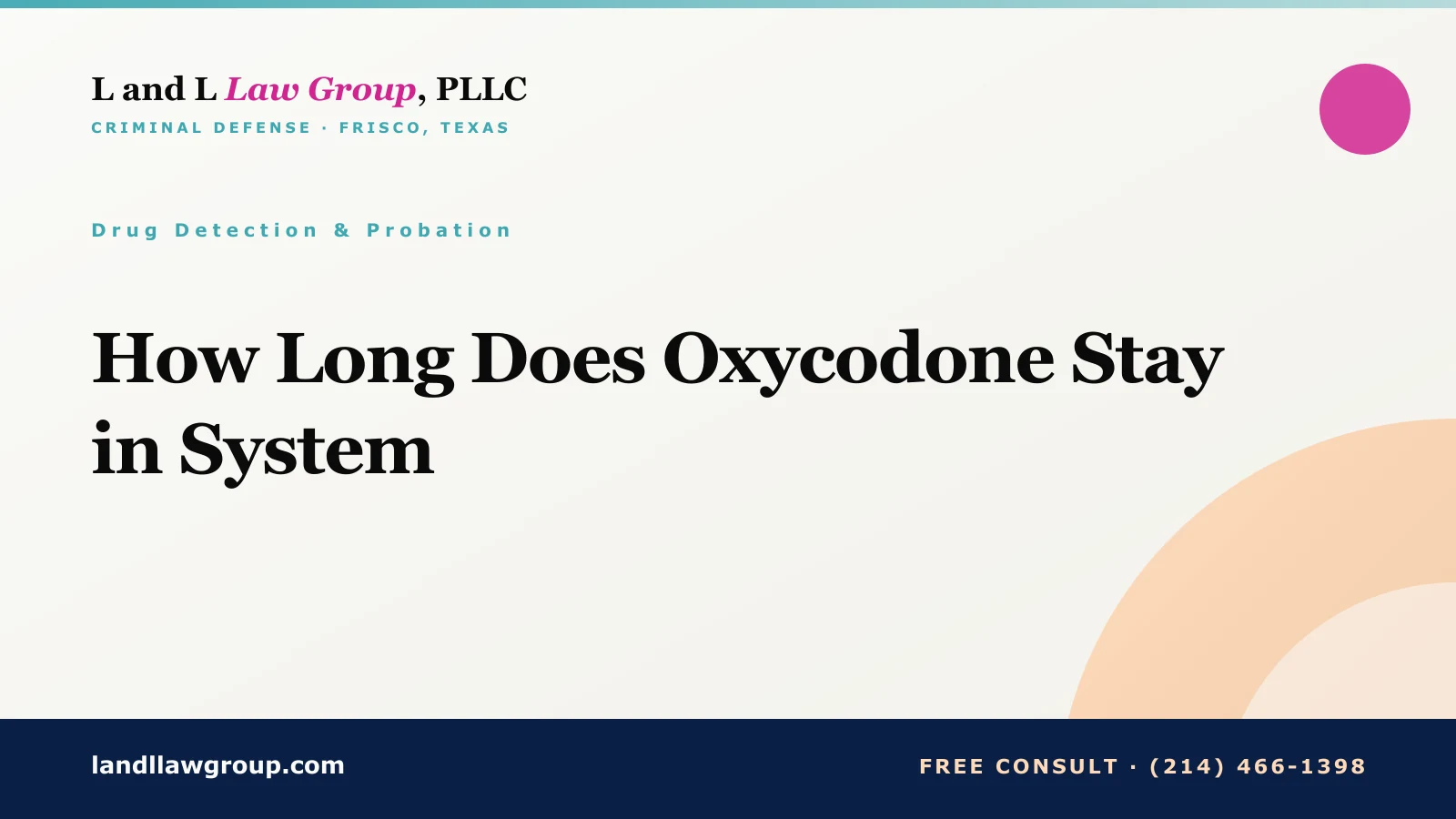 How Long Does Oxycodone Stay in System