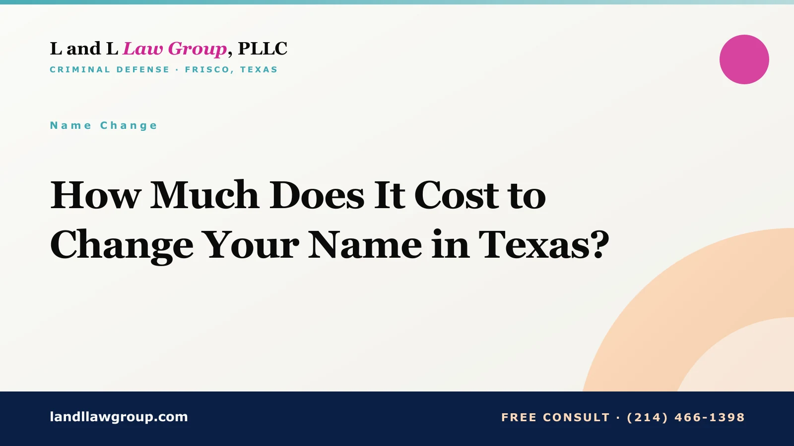 How Much Does It Cost to Change Your Name in Texas?