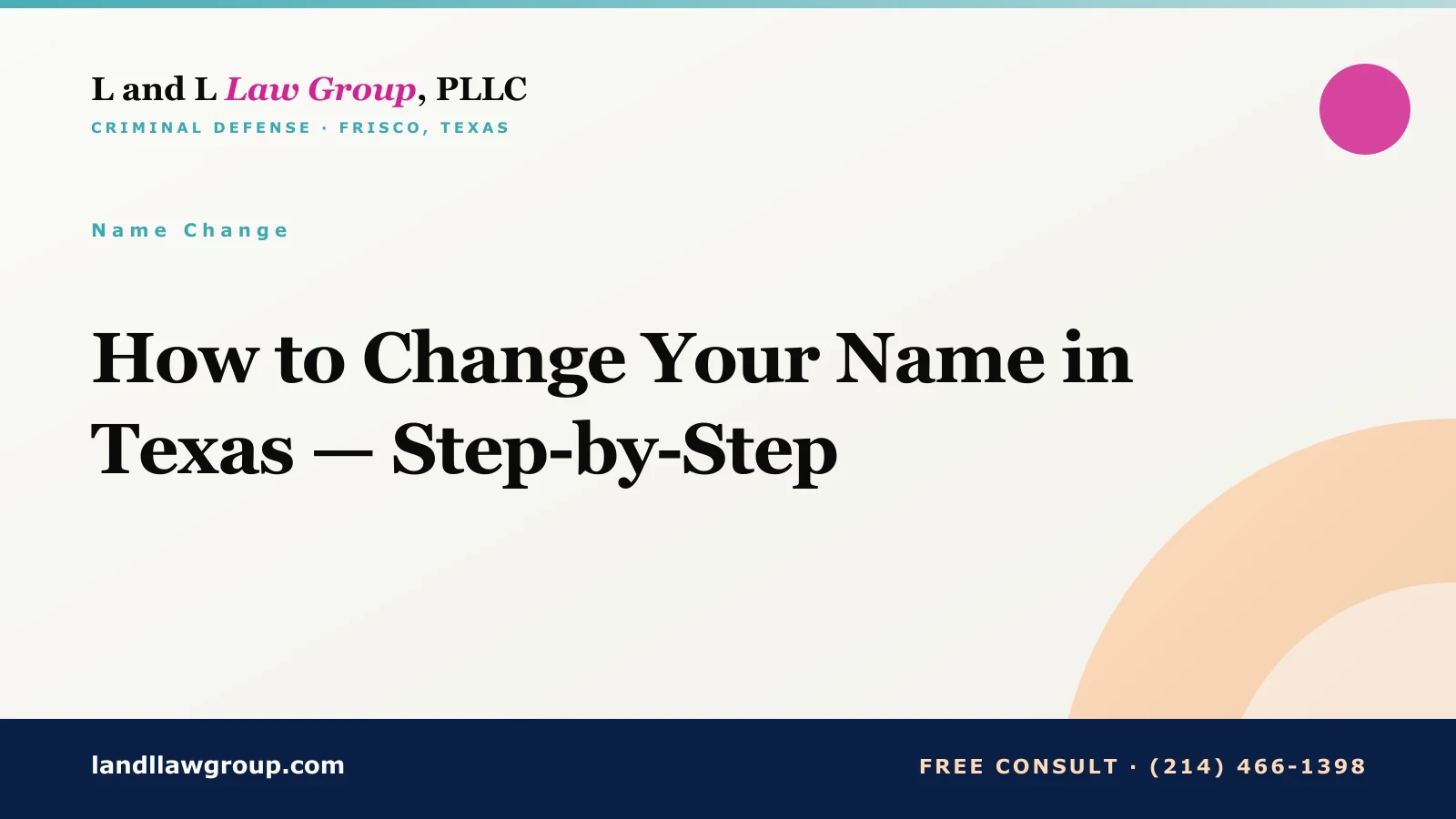 How to Change Your Name in Texas — Step-by-Step