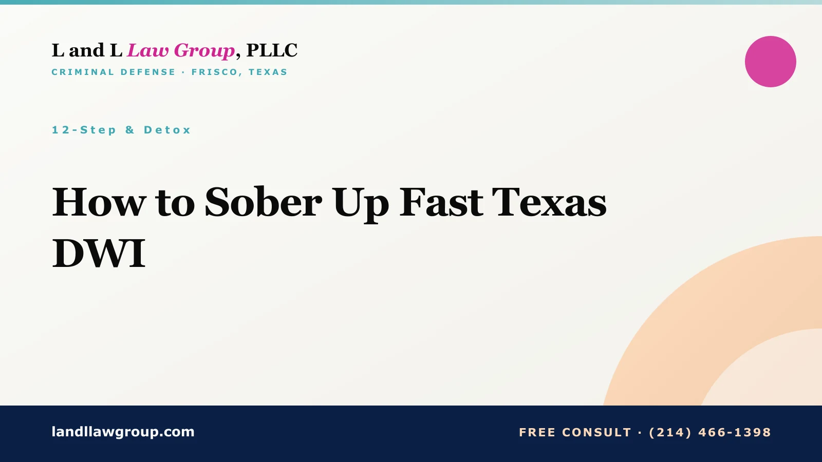 How to Sober Up Fast Texas DWI