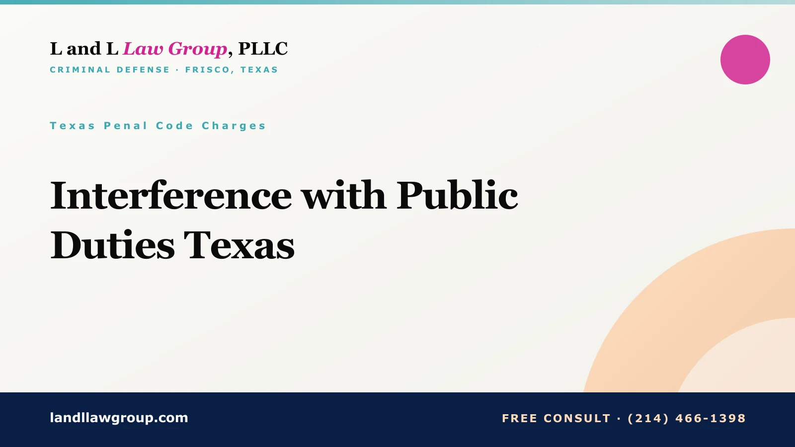 Interference with Public Duties Texas