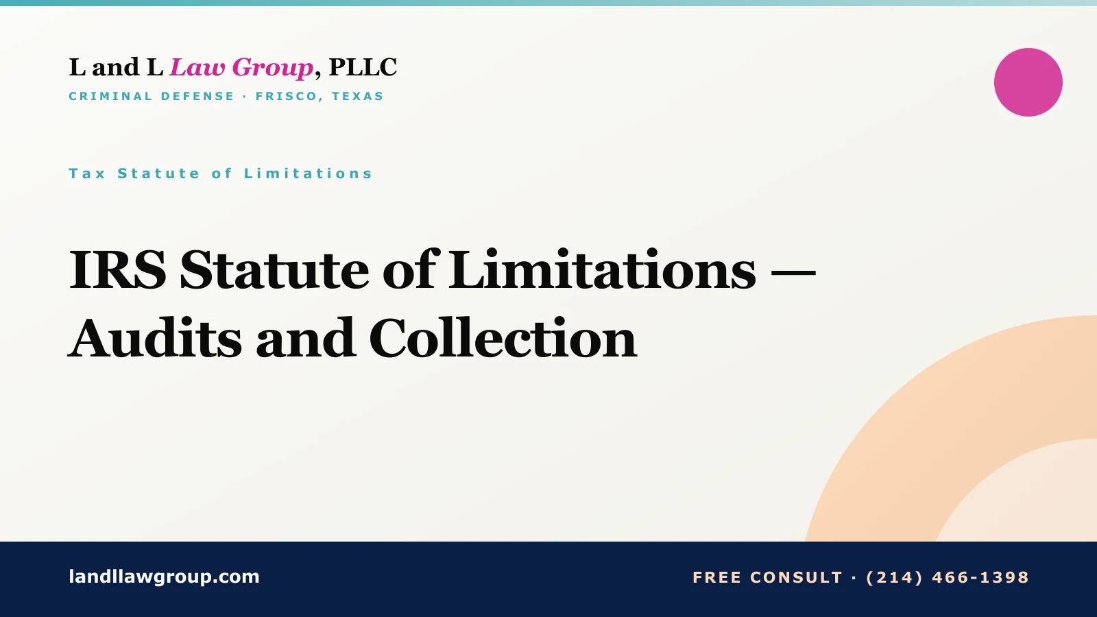 IRS Statute of Limitations — Audits and Collection