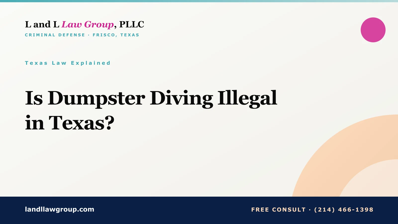 Is Dumpster Diving Illegal in Texas?