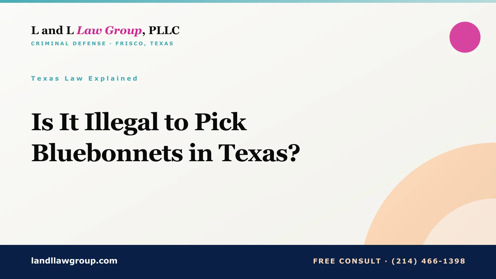 Is It Illegal to Pick Bluebonnets in Texas?