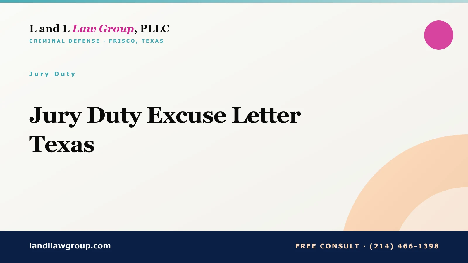 Jury Duty Excuse Letter Texas