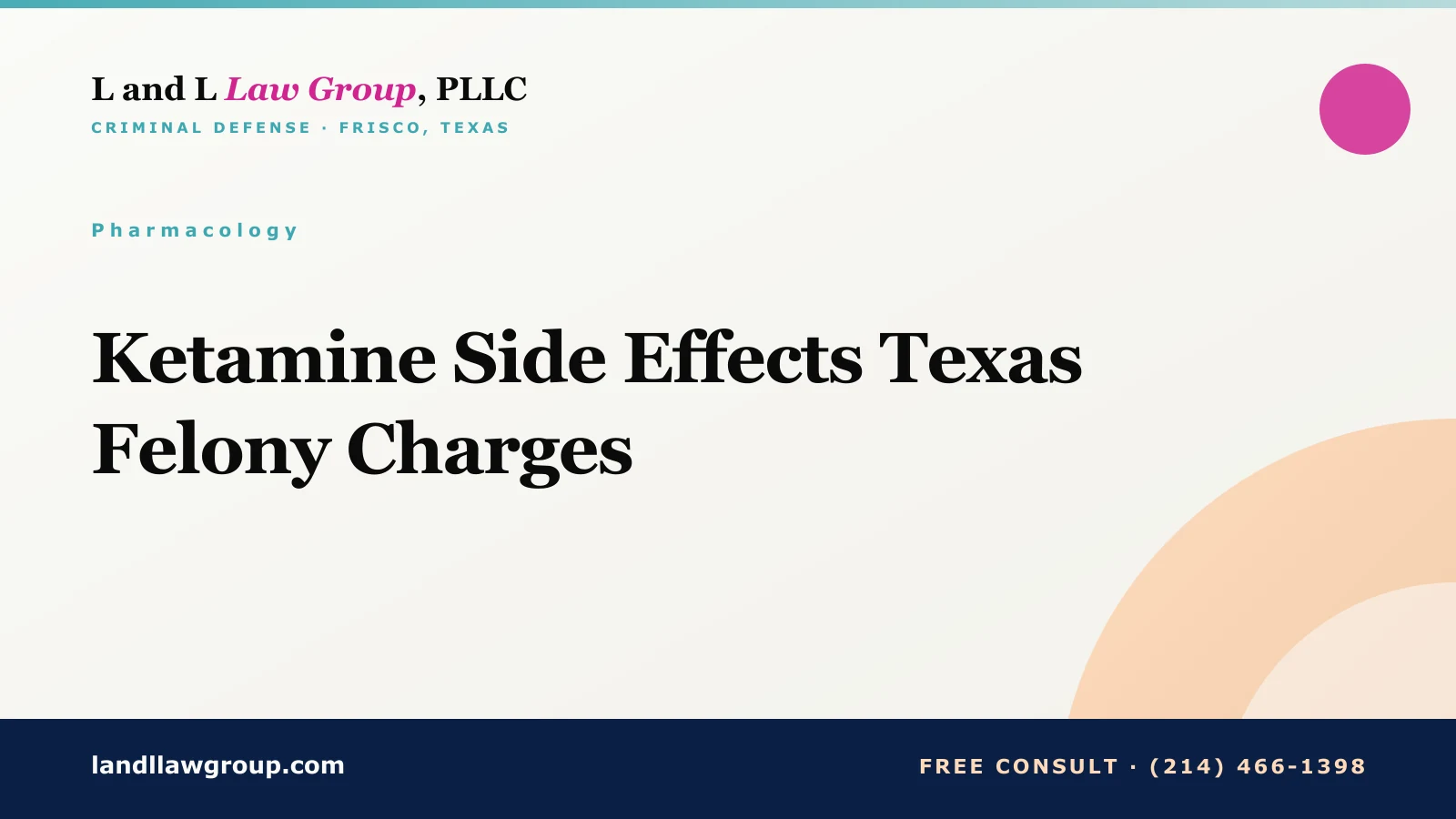 Ketamine Side Effects Texas Felony Charges
