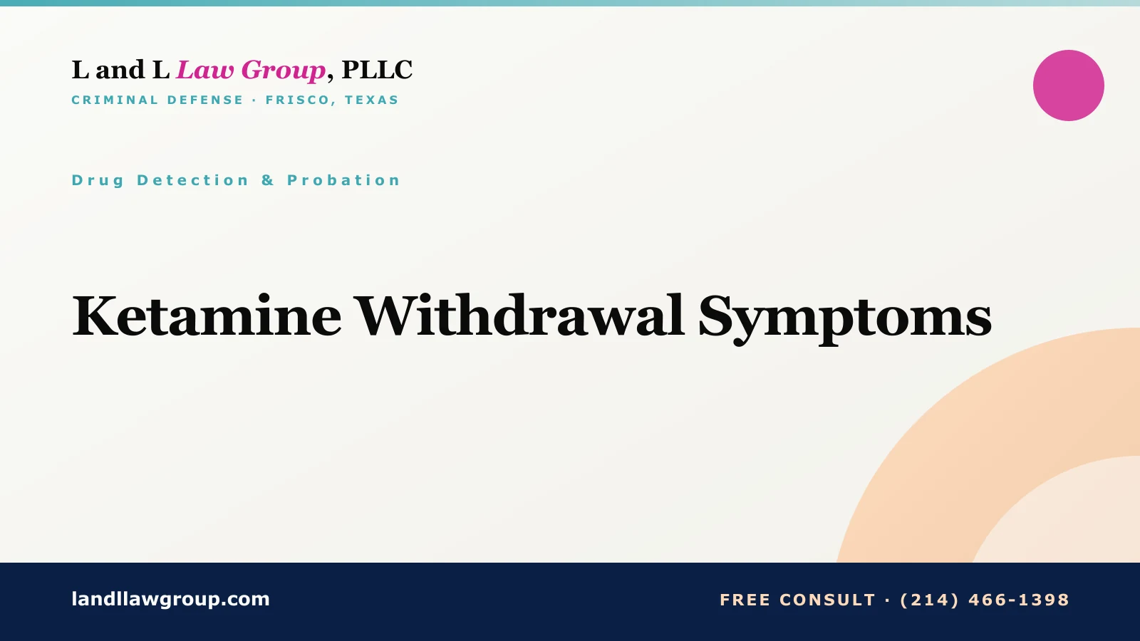 Ketamine Withdrawal Symptoms