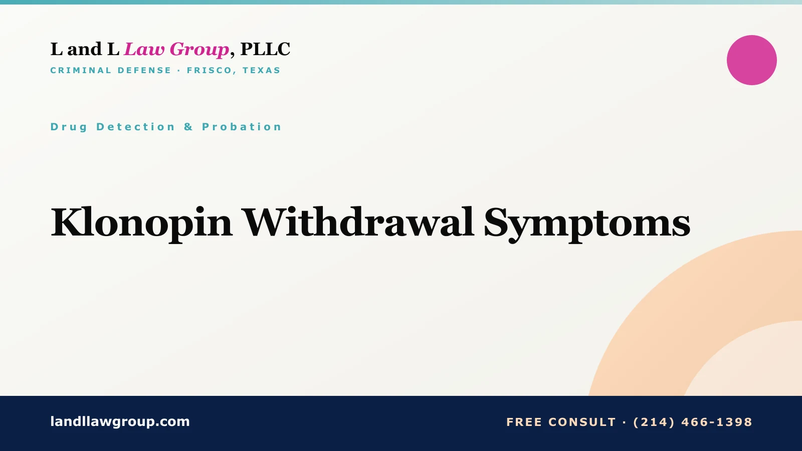 Klonopin Withdrawal Symptoms