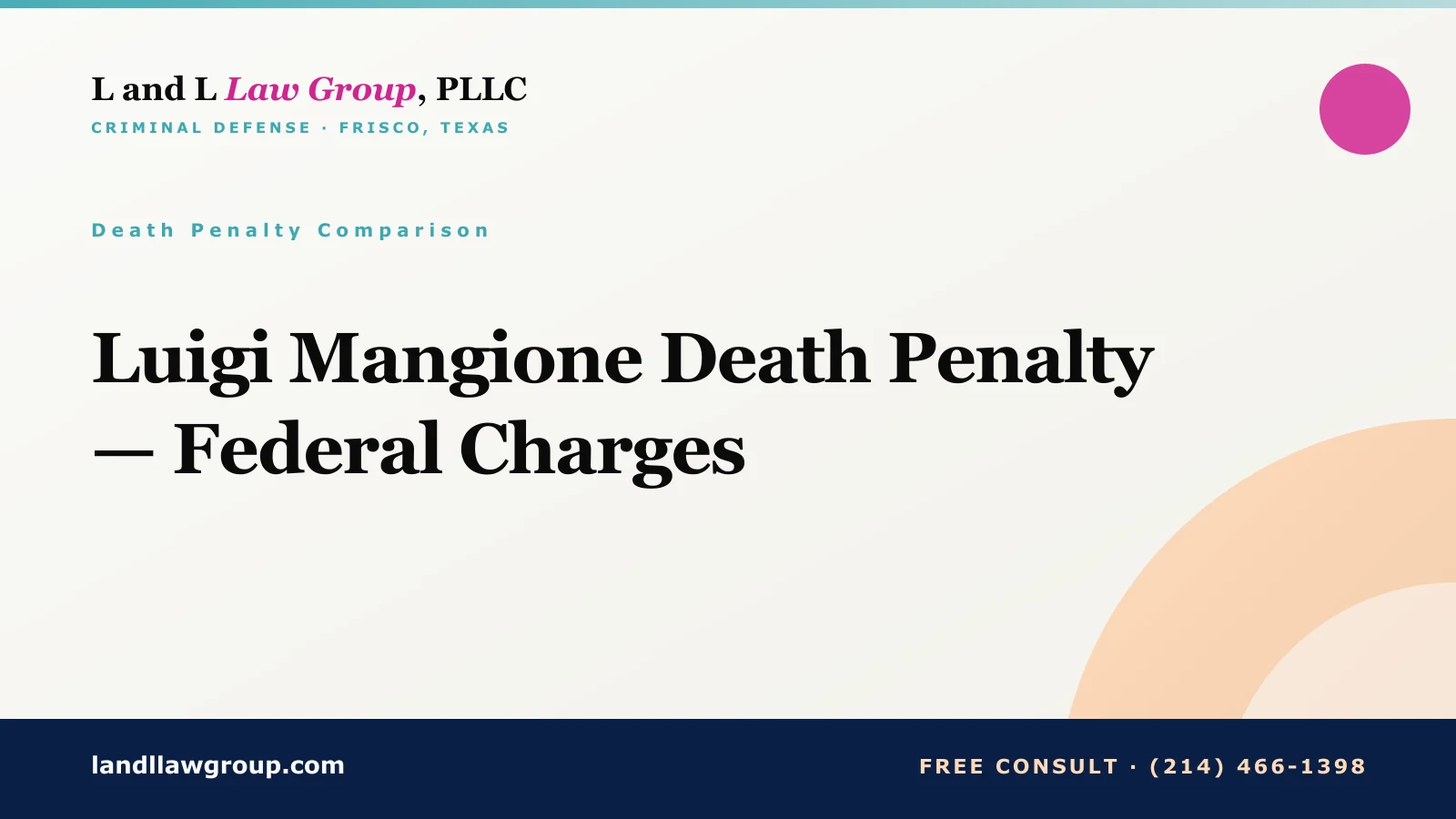 Luigi Mangione Death Penalty — Federal Charges