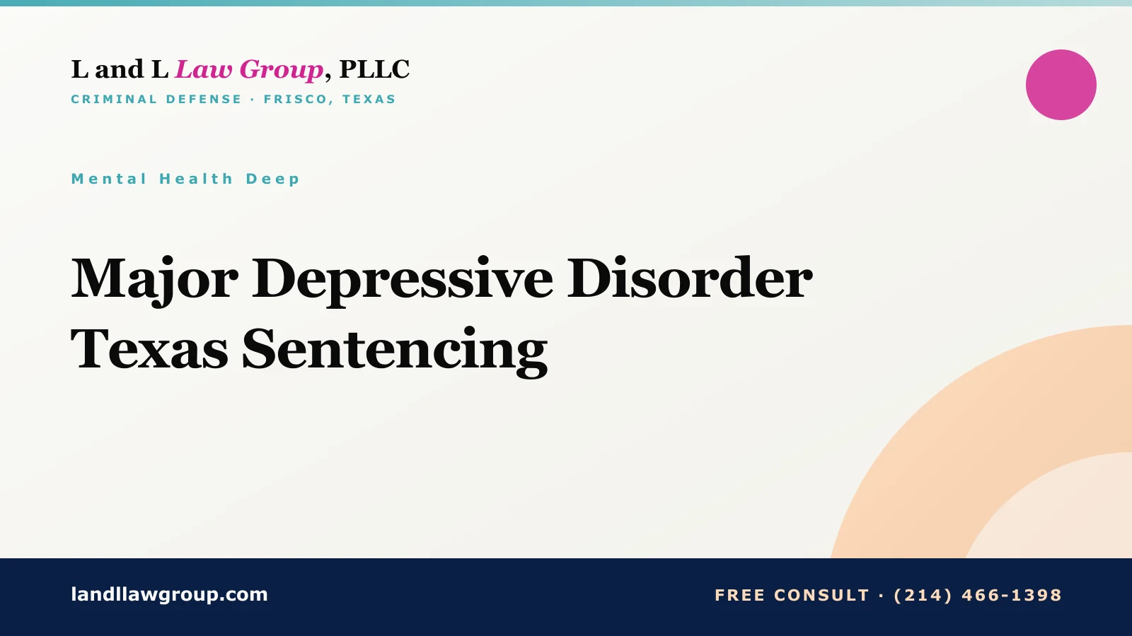 Major Depressive Disorder Texas Sentencing