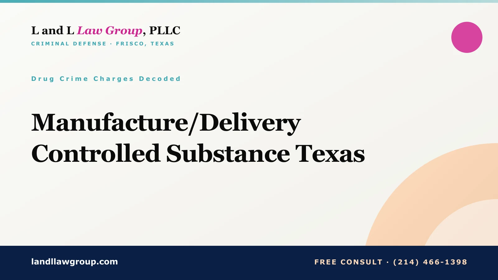 Manufacture/Delivery Controlled Substance Texas