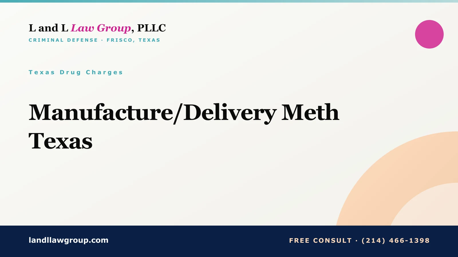 Manufacture/Delivery Meth Texas