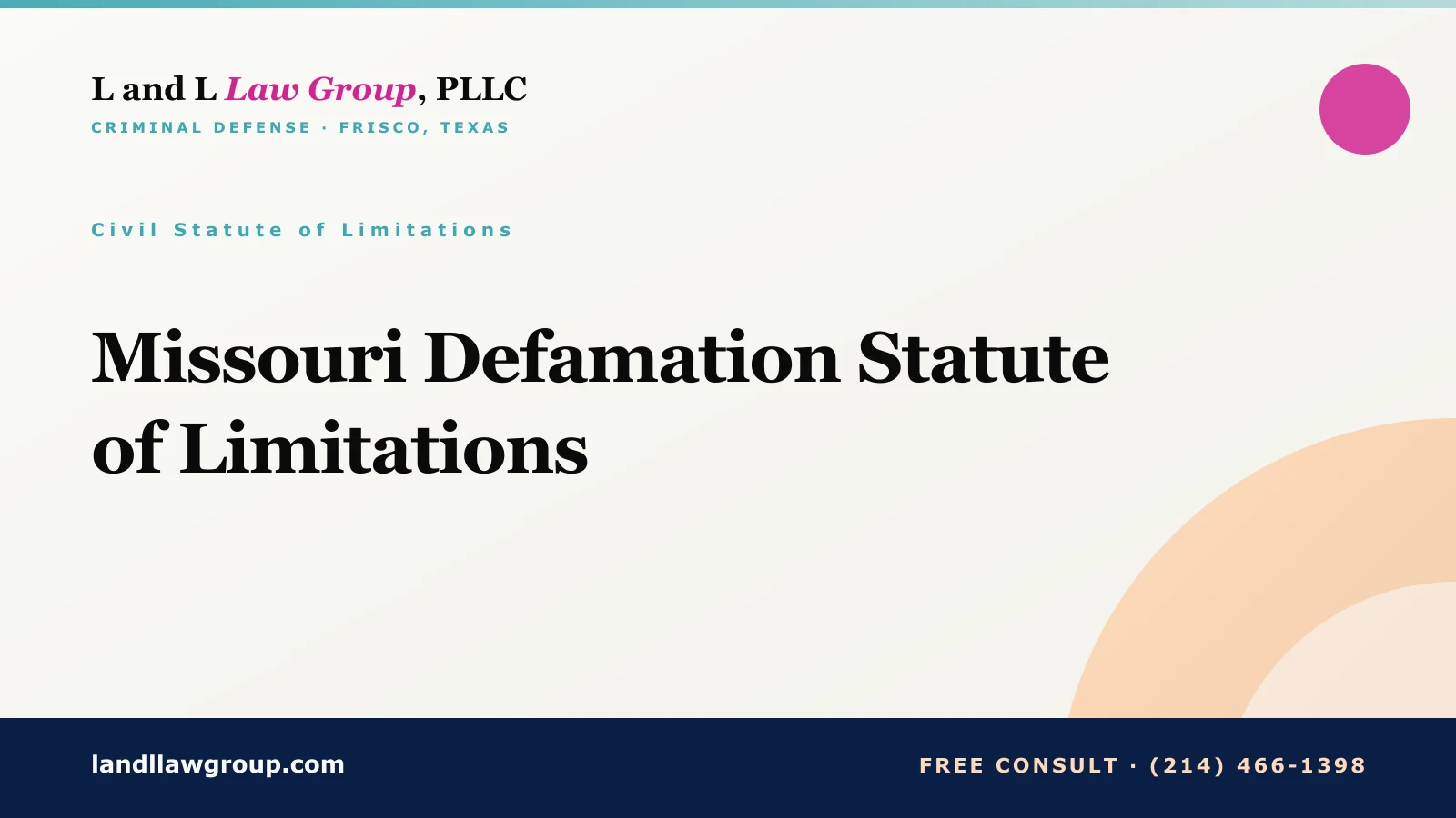 Missouri Defamation Statute of Limitations