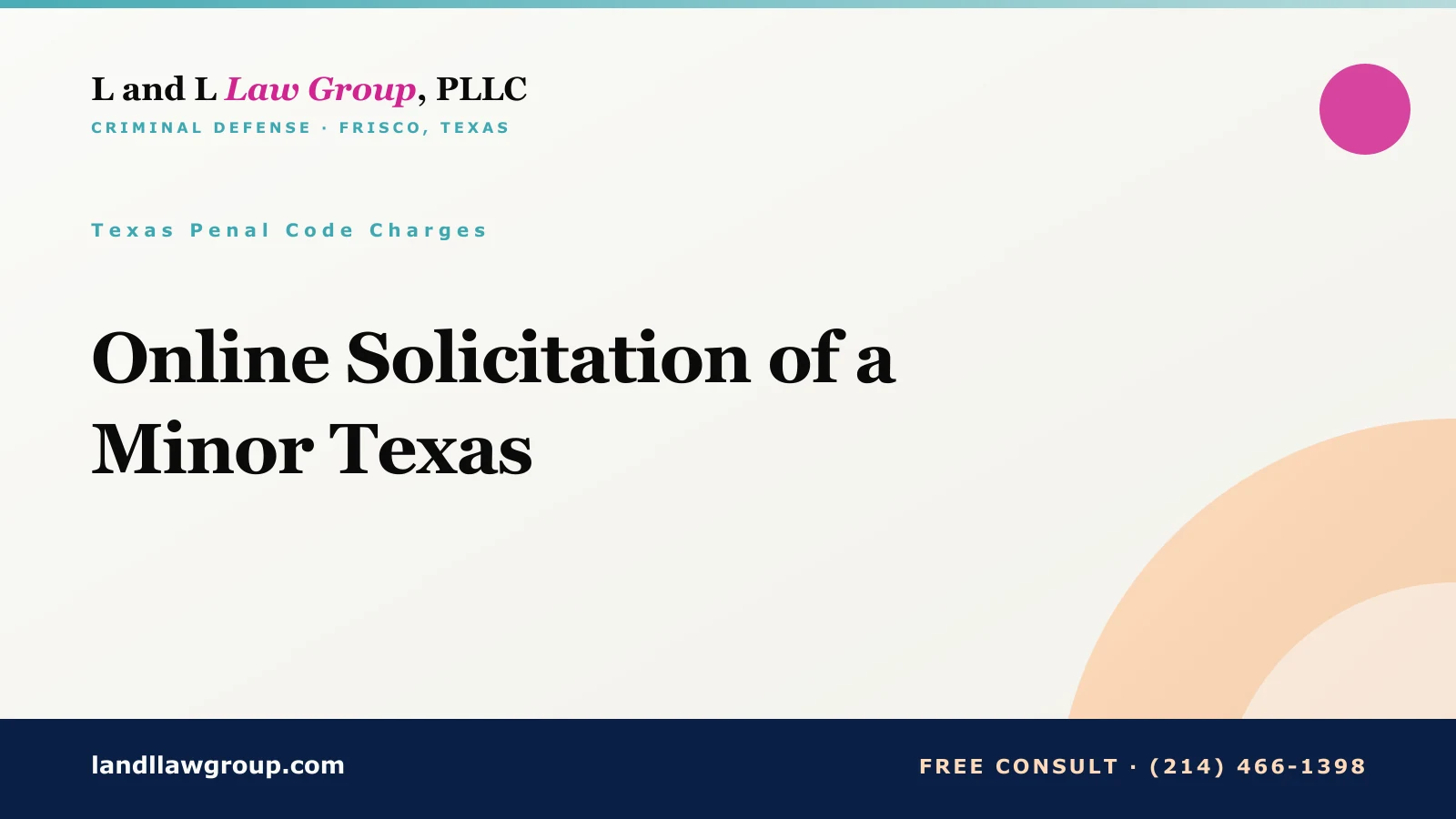 Online Solicitation of a Minor Texas
