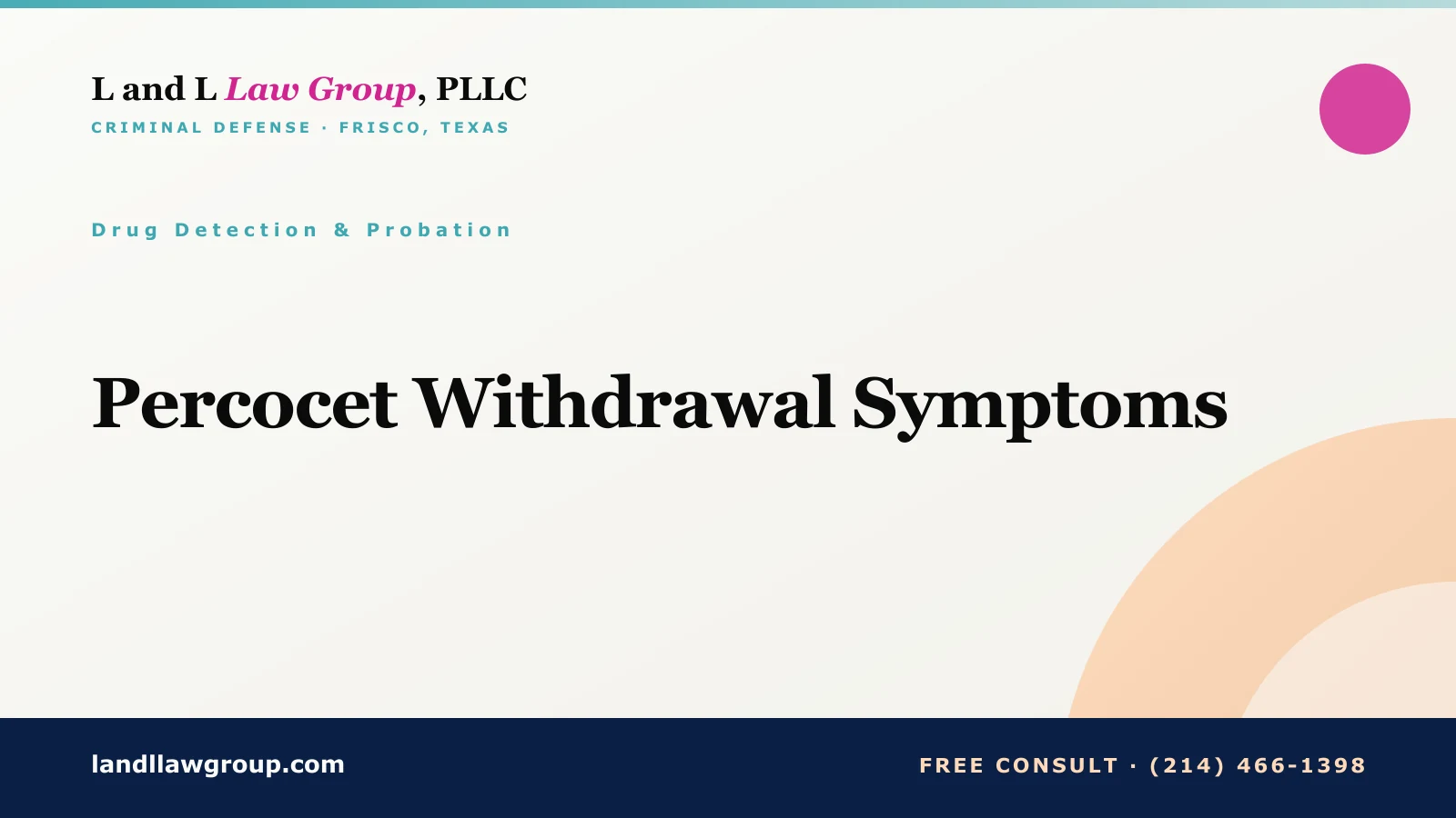 Percocet Withdrawal Symptoms
