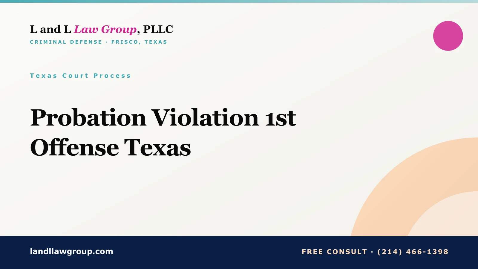 Probation Violation 1st Offense Texas