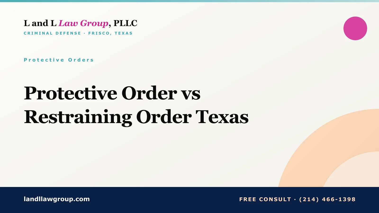 Protective Order vs Restraining Order Texas