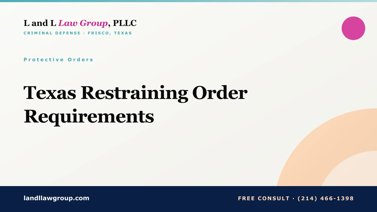 Texas Restraining Order Requirements