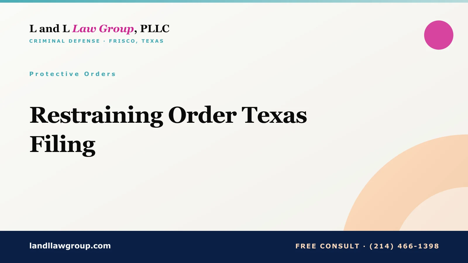 Restraining Order Texas Filing