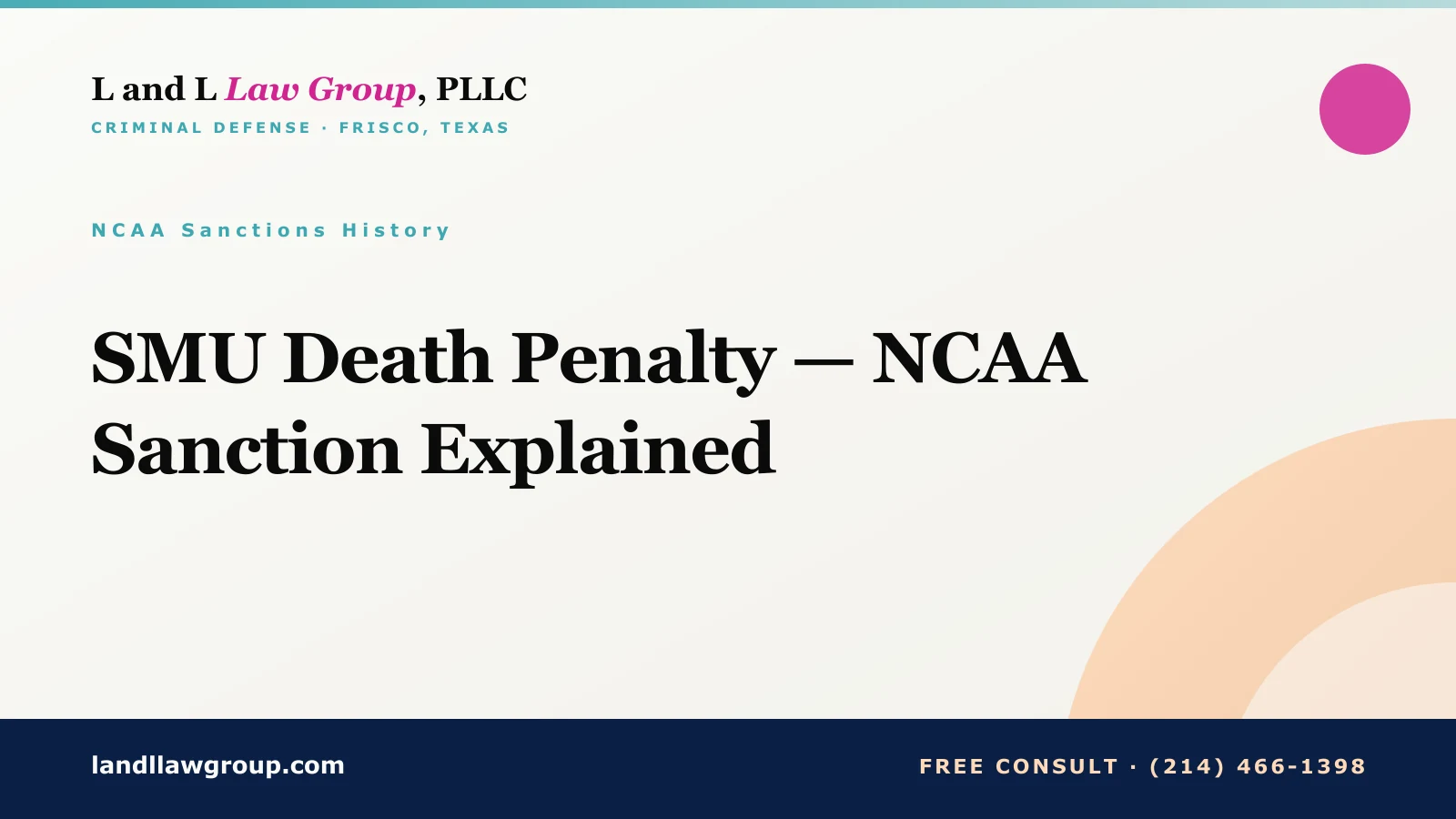 SMU Death Penalty — NCAA Sanction Explained