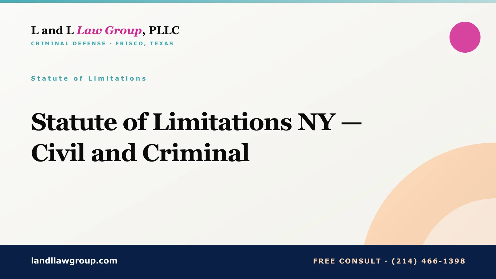 Statute of Limitations NY — Civil and Criminal