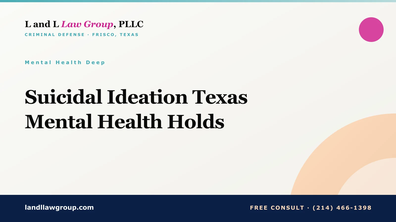 Suicidal Ideation Texas Mental Health Holds