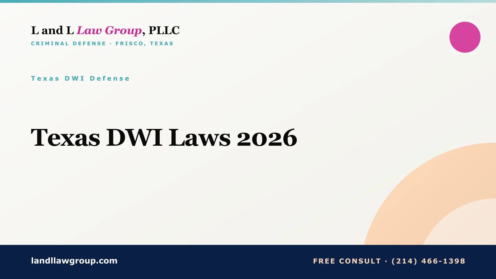 Texas DWI Laws 2026